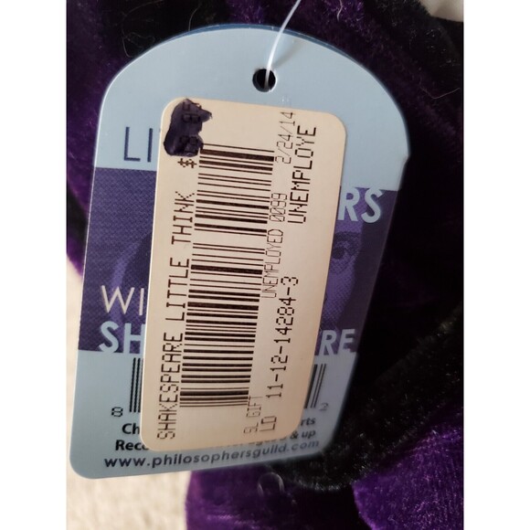 2005 Little Thinkers The Unemployed Philosophers Guild WILLIAM SHAKESPEARE Plush - Picture 5 of 8